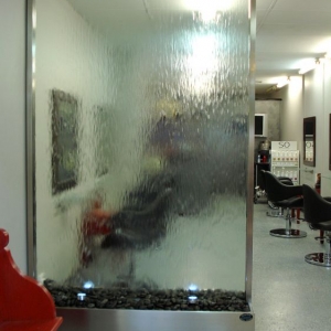 Hair on King Salon Semi Frameless Glass