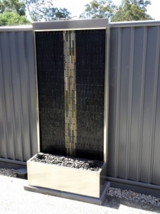 Stacked Stone Water Feature Vertical