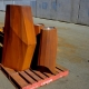 Facets Corten Steel Planters