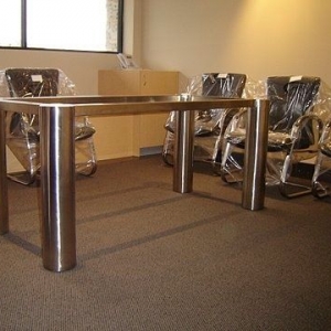 Chunky Stainless Steel Table